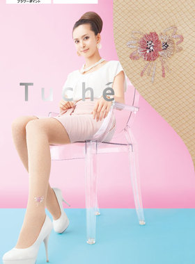 日本GUNZE郡是tuche鲜花点缀  端庄艳丽  品质女丝袜连裤袜TH439