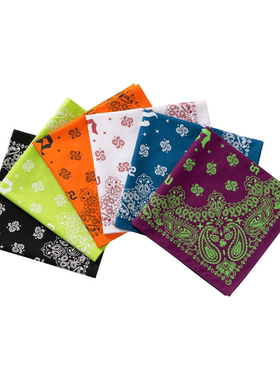 Sview 原创SV品牌腰果花印花方巾潮牌嘻哈街头街舞欧美hiphop头巾