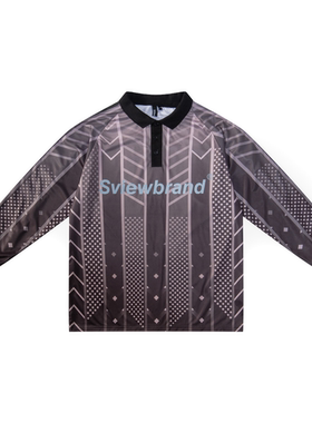 Sview 卡斯柏同款STAFF/LOGO字母反光印花长袖街头嘻哈休闲足球服