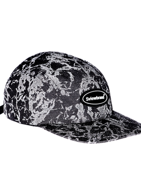 S.view 爆裂纹反光五片帽潮牌嘻哈街头青年可调节平檐圆顶嘻哈帽