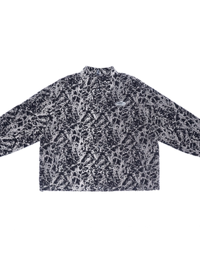 S.view 21SS STAFF爆裂纹反光夹棉夹克秋冬街头嘻哈宽松翻领外套