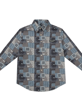 Sview 21A/W 原创SV字母腰果花印花衬衣潮牌嘻哈街头欧美休闲衬衫