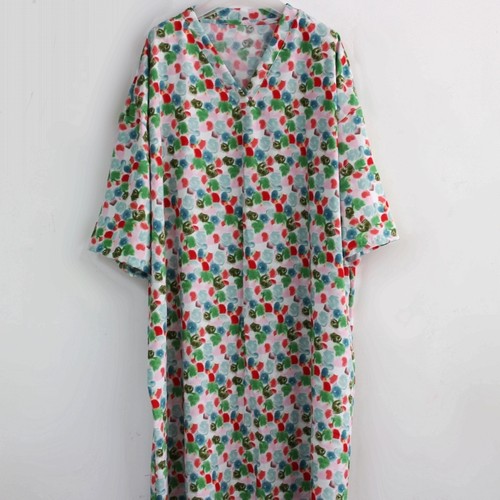 原创高定禅意连衣裙高端棉绸时尚宽松八分袖真丝绵绸长裙长袍女夏