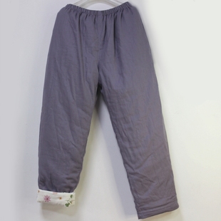 女式 可拆卸内胆老式 冬季 可脱里手工加厚家居裤 家居服 新疆棉花棉裤