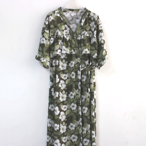 防走光睡袍高级睡衣女大码宽松袖