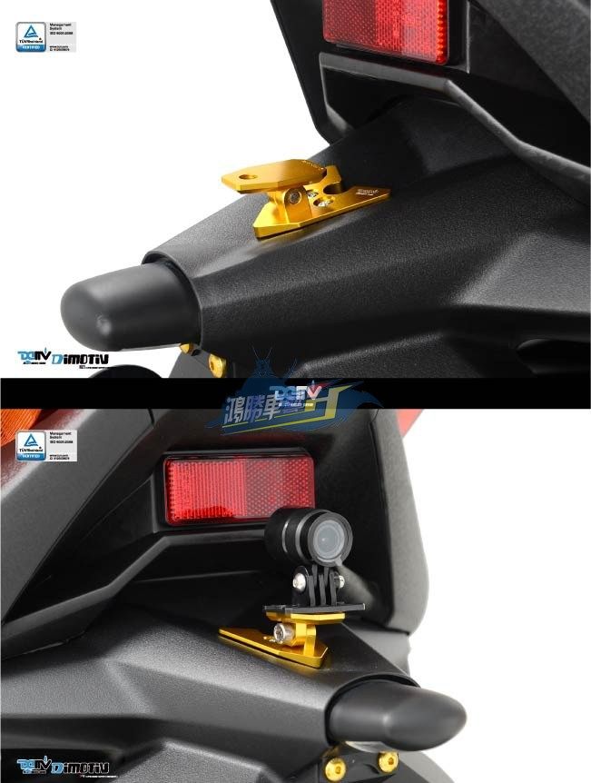 DMV適用YAMAHA XMAX300 後扶手多媒體延伸座 后行车记录仪支架