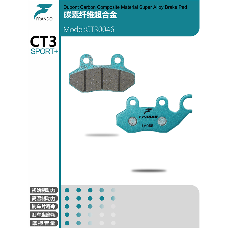 Frando车力屋适用三阳DRG150/158 哈士奇Husky 黑曼巴MMBCU刹车片