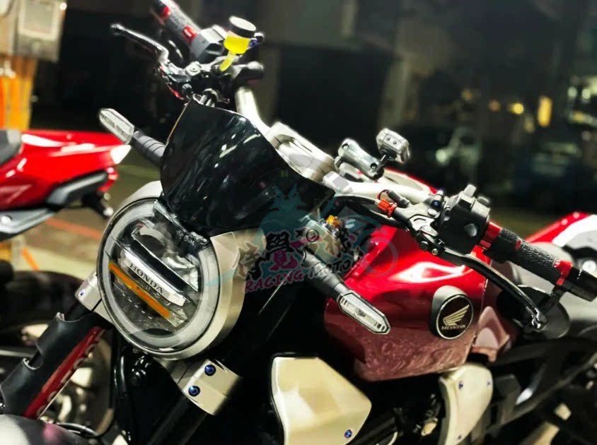 skuny奥托机工 适用本田cb1000r 改装运动款短风镜挡风镜风挡
