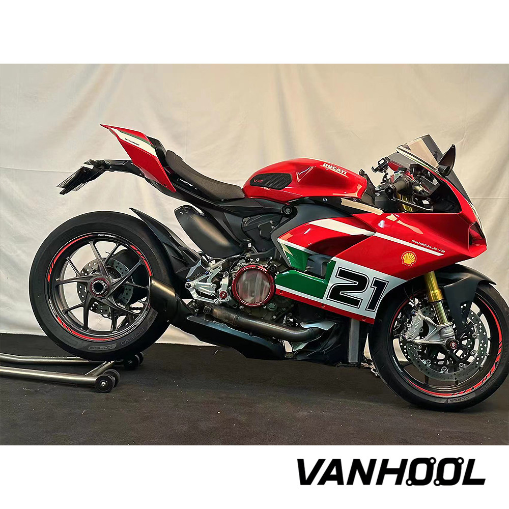 VANHOOL排气管 杜卡迪街霸V2钛合金可调电子阀门中段 一键切换音