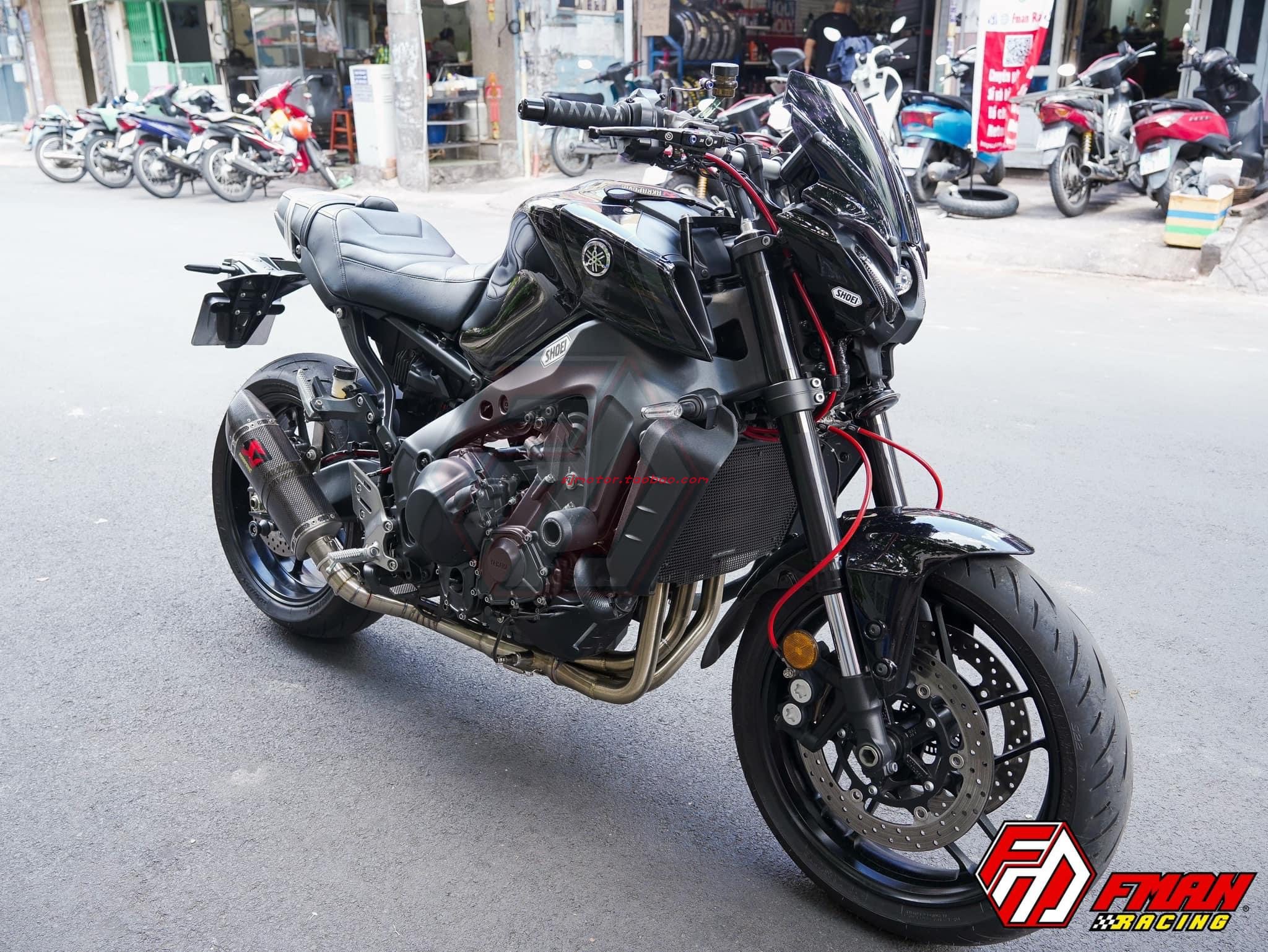 雅马哈XSR/MT09改装前后刹车油管