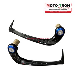 MOTOTRON 改装GPR牛角拉杆护手护弓风切加重铜制手把平衡端子18mm