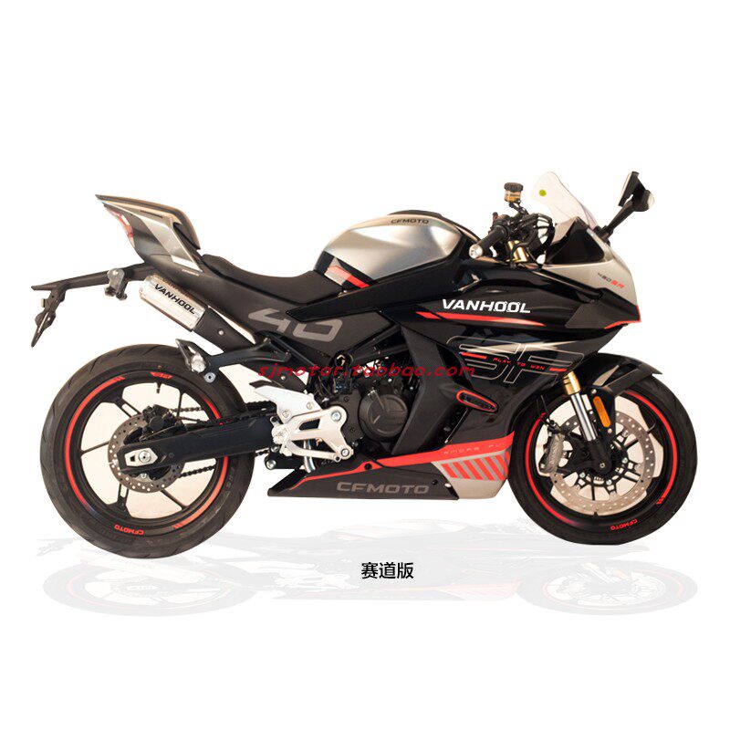 VANHOOL万虎排气管 改装春风450SR双出尾段 侧排 全段钛合金 阀门