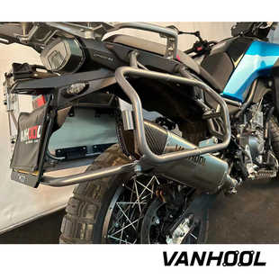 VANHOOL万虎 适用春风450MT 改装钛合金头段全段前段中尾段排气管