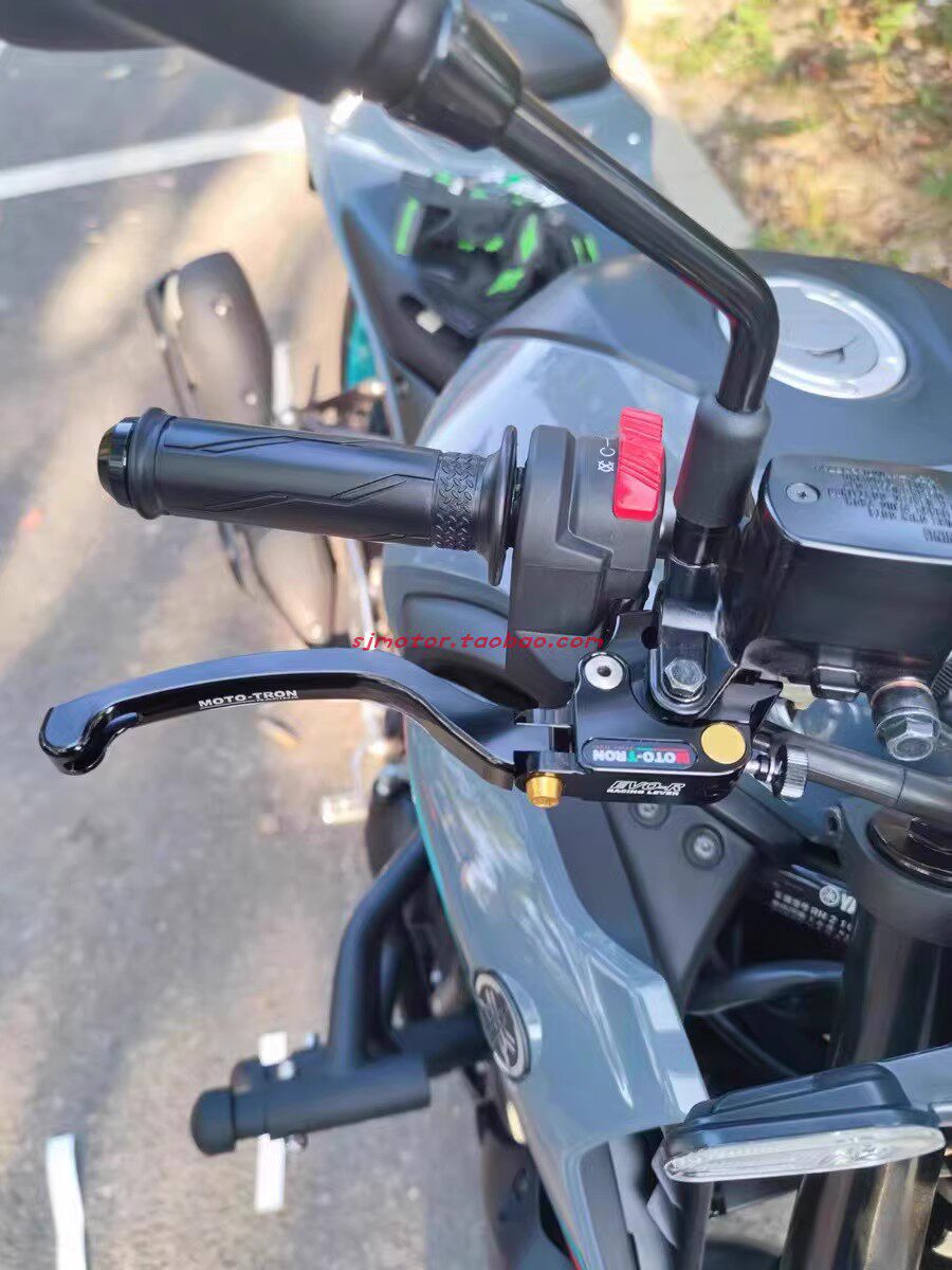 MOTO-TRON 수정된 YAMAHA R3|MT03 노동 절약형 클러치 레버 혼 어셈블리 케이블 범용