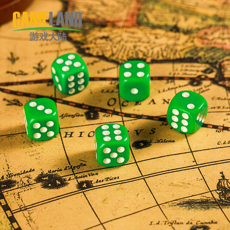 游戏大陆骰子圆角塑料色子 麻将棋牌室酒吧ktv摇甩子塞子筛粒筛子