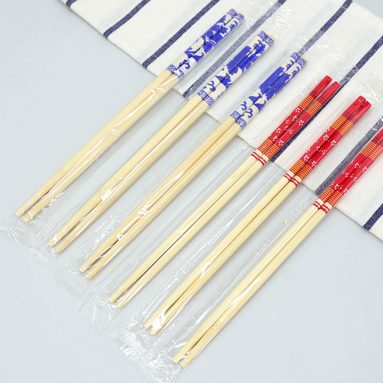 一次性青花竹筷子外卖批发