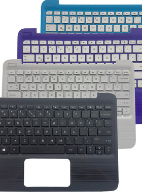 适用惠普HP Stream 11-Y 11-AH 键盘C壳 紫色LA拉丁文 902957-161
