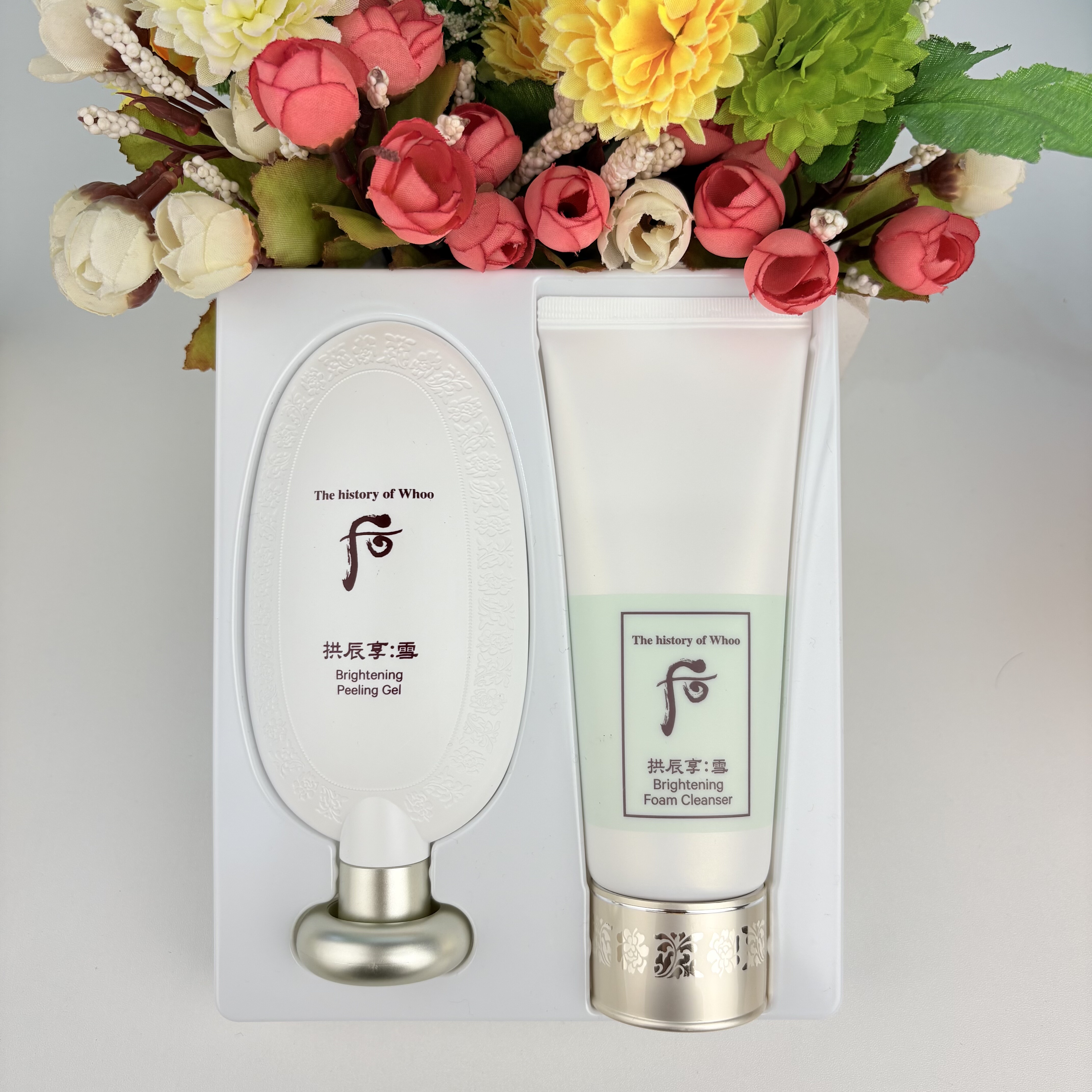 花姐姐韩国进口后韩国正品美白去死皮面部清洁毛孔温和