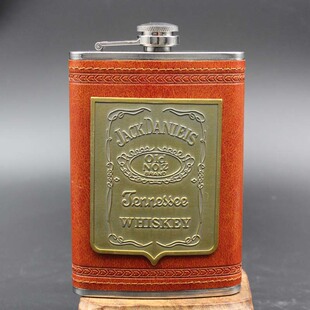 包邮9盎司随身酒壶 便携式包皮贴片杰克丹尼 白酒 酒瓶