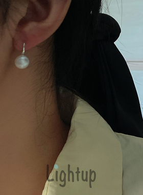 博主同款优雅气质天然淡水珍珠耳环小众设计高级感925银耳钩