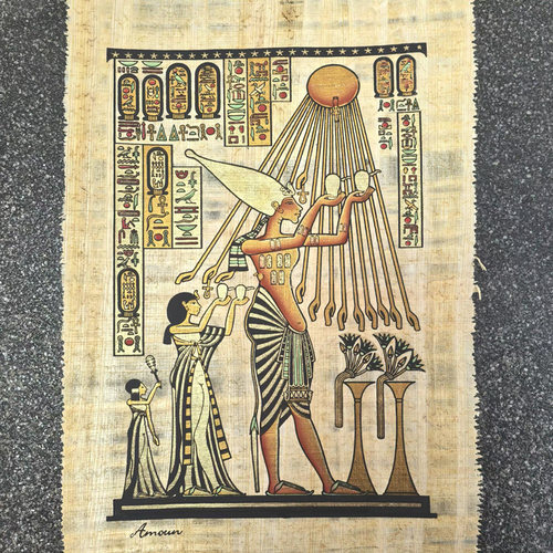 埃及莎草画埃及草纸画埃及国家博物馆商店同款30*20