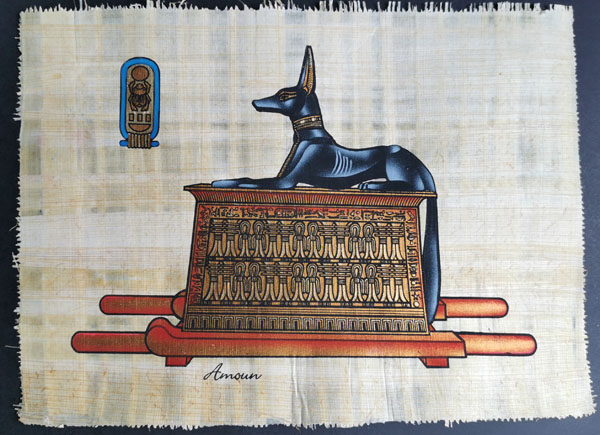 莎草画埃及纸莎草画埃及原产草纸画埃及国家博物馆商店同款30*20