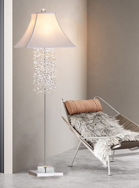 SY轻奢现代云雾水晶落地灯台灯欧美法式客厅沙发角立式卧室床头灯