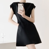 Летняя летняя одежда, приталенный корсет, платье, круглый воротник, А-силуэт