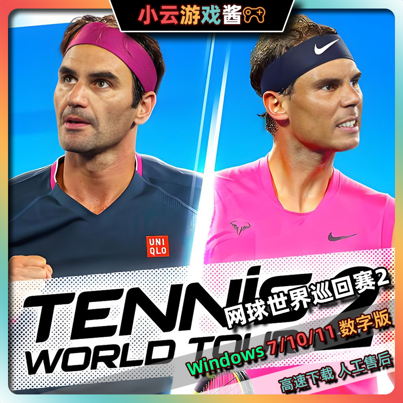 网球世界巡回赛2中文版体育竞技多人同屏电脑单机网球游戏免steam