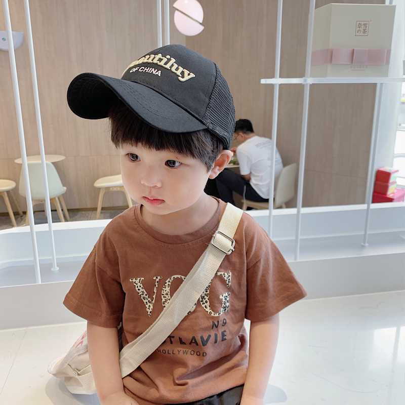 潮妈菲菲 男童豹纹短袖t恤2019夏季新款儿童洋气上衣男宝韩版童装券后42.90元