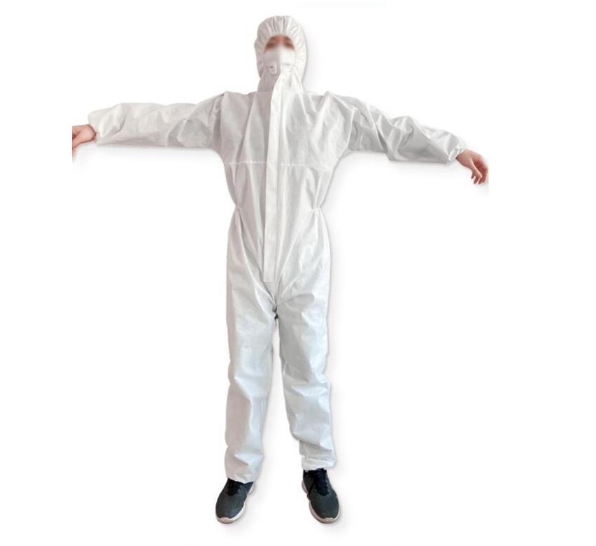 久臻 防护服连体全身隔离衣防化服 防尘一次性带帽无尘  白色|ruв категории начало ежедневно, защитное оборудование, защитная одежда - от Buy2taobao.com для оказания профессиональной услуги покупки агента Taobao