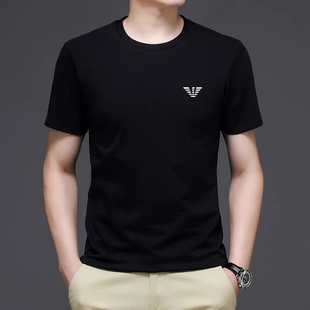 T恤男女青年休闲印花情侣打底衫 品牌优选AMN重磅纯棉夏季 圆领短袖