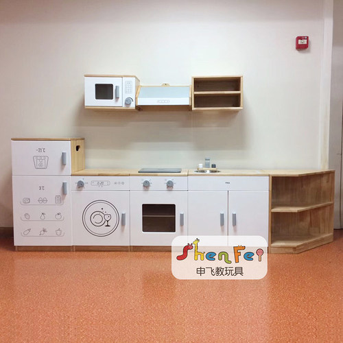 北欧风儿童过家家幼童厨房玩具套装女孩做饭煮仿真厨具娃娃家VIGA