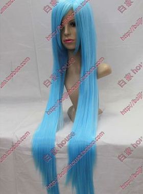 cosplay假发 海洋蓝色1米 100cm收脸万用长直发 cos 初音未来MIKU
