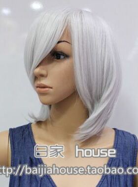 cosplay假发 银灰色 收脸msn短发 柔顺 高温丝万用市丸银/锥生零