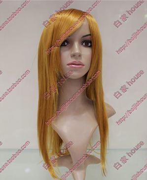 cosplay Wig Golden yellow Death Note Misa Amane Steel refining Douding Edward Long straight hairin the Play mode/Anime/Periphery/cos/Board games ,  Cosplay Apparel/Props/Service ,  COSPLAY Fitting/Props/Doll clothes  category - from Buy2taobao.com to provide professional Taobao agent buy service