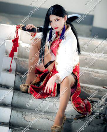 cosplay假发 黑礁 香花 黑色中分长直发 贞子 无刘海 高温丝假发