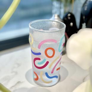 MU16变色孟菲斯系列啤酒杯冷水酒杯ins果汁杯冷饮杯水杯宝石山下