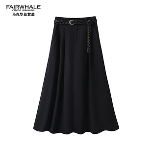 露露酱NN~ 「片刻独白」马克华菲秋季女装气质半身裙复古半裙