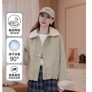 马克华菲秋冬款 上新 90白鸭绒羽绒翻领派克服外套jcc 新款