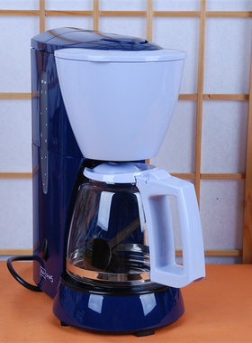 Melitt新款田园风宝蓝色电动自主实拍图美乐家M720滴漏美式咖啡机