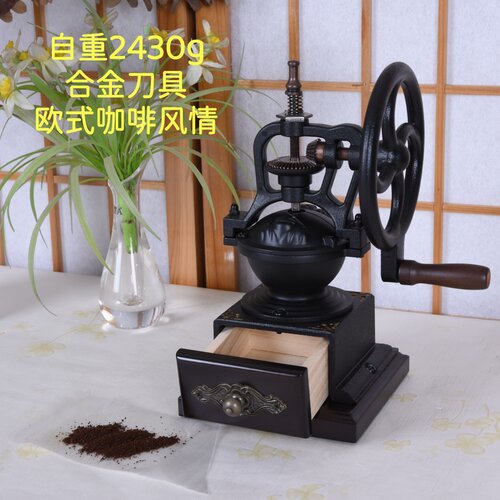 磨豆时另一只手可以不必伏按着