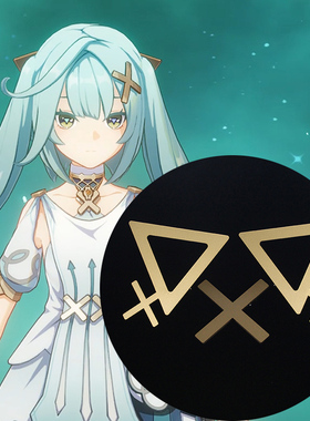 珐露珊cos头饰Faruzan发夹珐姐亚克力金色饰品道具