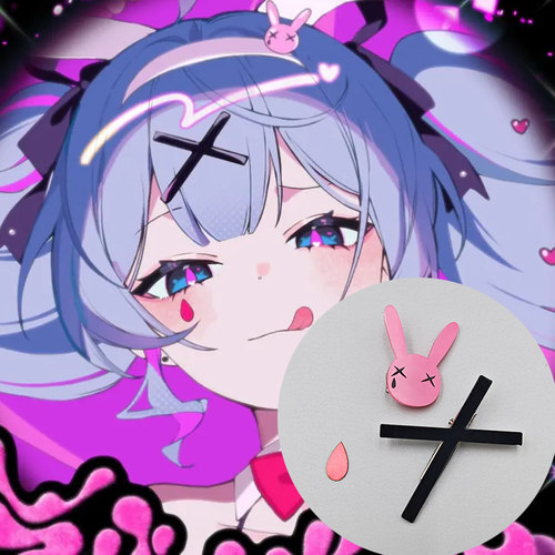 初音未来cos发饰发卡兔子洞发夹