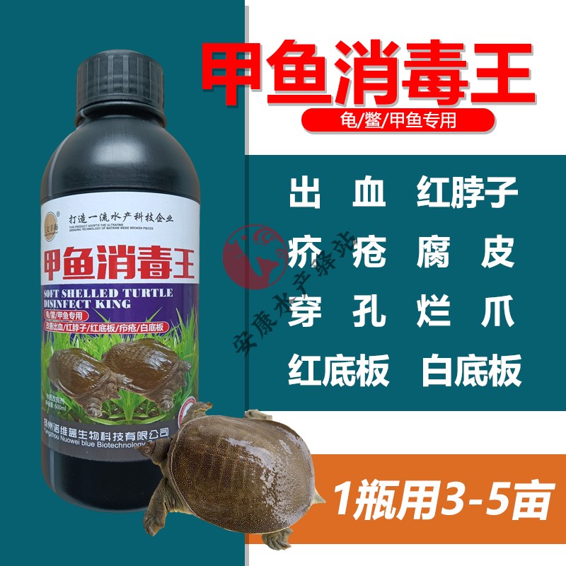 甲鱼消毒王龟鳖甲鱼治白底板腮腺炎出血红脖子穿孔腐皮疥疮烂爪药