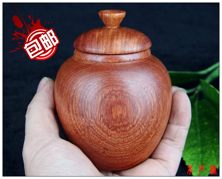 红木香薰储物罐大果紫檀特价促销