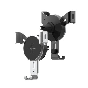 科幻设计！漂亮到无法拒绝！外贸单车载无线手机充电器重力感应支架独立式纯铜线圈出风口手机支架无线充电器