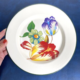 2件包邮！器物之美！超厚手工珐琅瓷餐具餐盘杯子水杯碗盘酱料碟