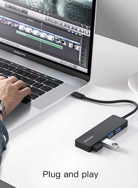 USB口不够买它！出老美Type-c转USB3.1集线器USB3.0扩展坞一拖四