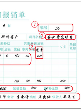 西玛表单 差旅费用报销单 210*114mm用友SS030108 配套7.1凭证